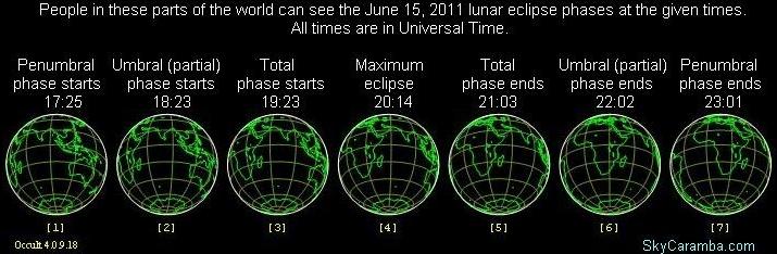 Where the eclipse will be visiable