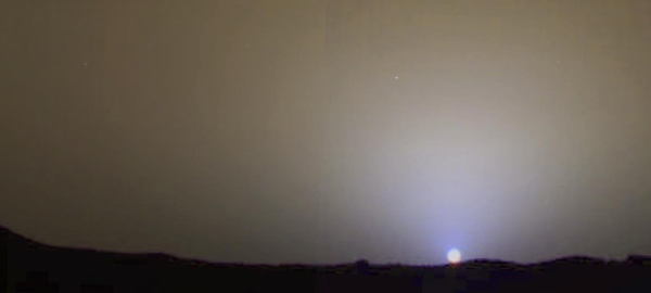 Sunset on Mars as seen by the Pathfinder mission