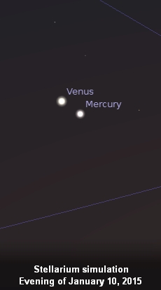 Mercury and Venus January 2015