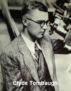 Clyde Tombaugh, discoverer of Pluto. Pluto was once considered the ninth planet but is now regarded as the first known Kuiper Belt object.