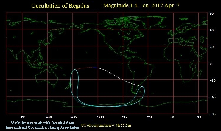 Occultation of Regulus 040717